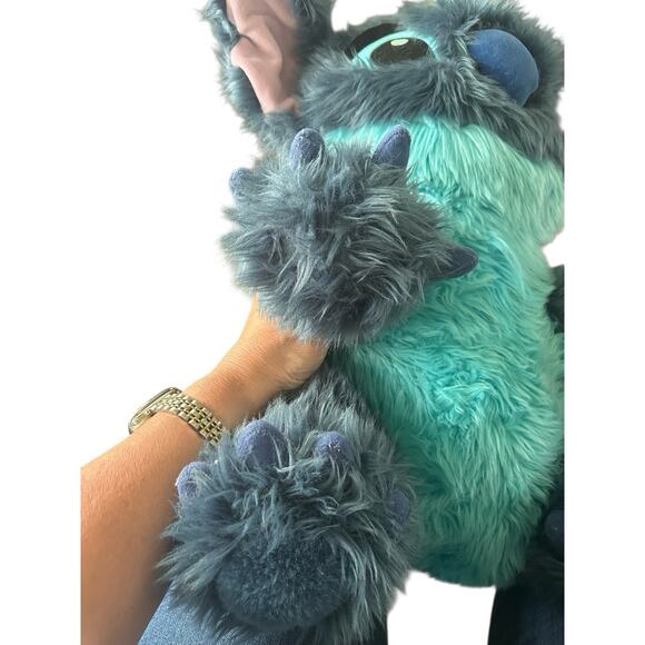 Disney Store Exclusive Stitch Stuffed Animal Shaggy Hairy Plush Fuzzy Large XL - Picture 7 of 9
